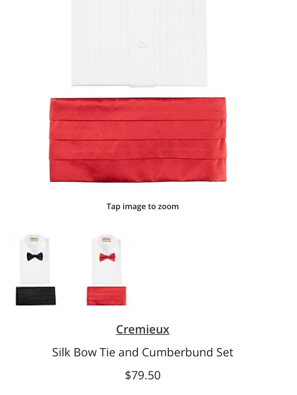 Daniel Cremieux Signature Collection Red Cummerbund - 100% Silk Handmade